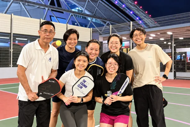Chris Yap pickleball players on court